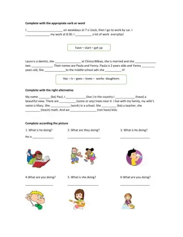 Simple present & Present Continous