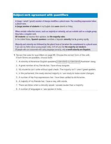 Subject-Verb Agreement with Quantifiers