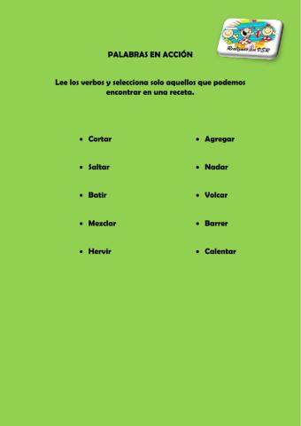 Verbos-Elige los correctos