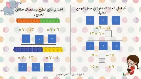 الاعداد المفقودة والحقائق المترابطة