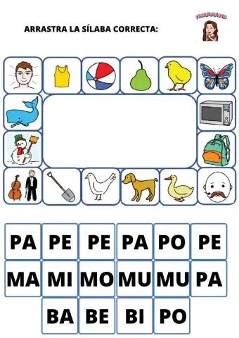 Bingo silaba inicial