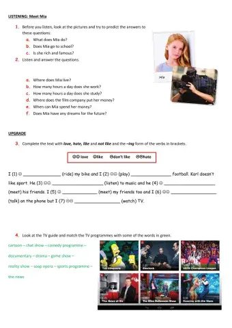 My favouriteTV programme - ICP 2 Año