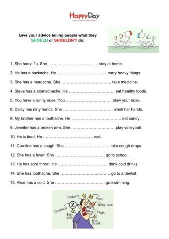 Health advice: should and shouldn-t
