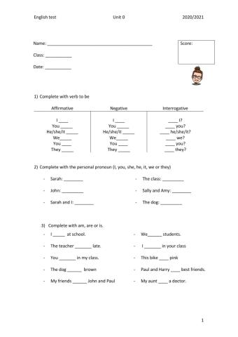 To be and present simple