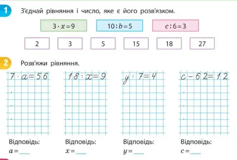 Вивчаємо рівняння