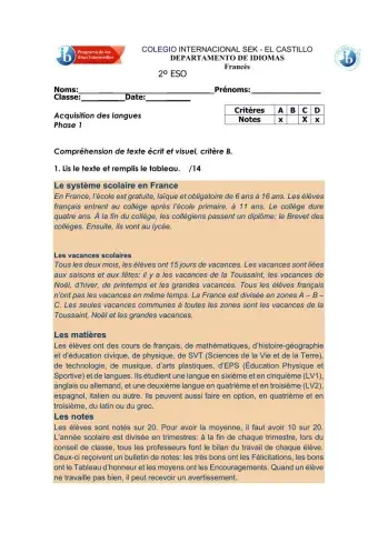 Le collège en France