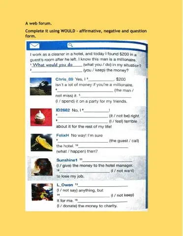 Imaginary situations