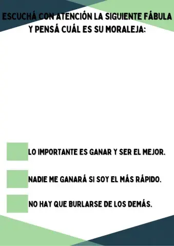 Fábula: la liebre y la tortuga