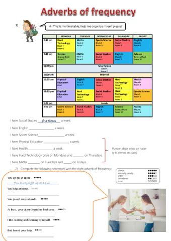 Adverbs of Frequency + likes-dislikes