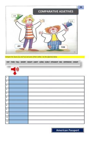 comparatives listening A2