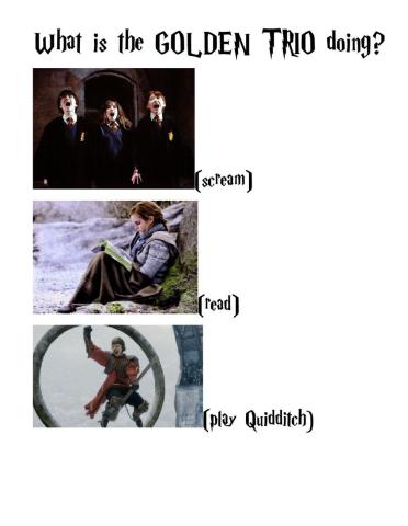 What is the golden trio doing?