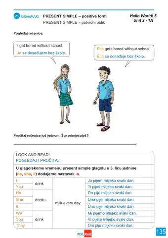 HW5-SEN-U2-L1A-3-Back to school-Present Simple