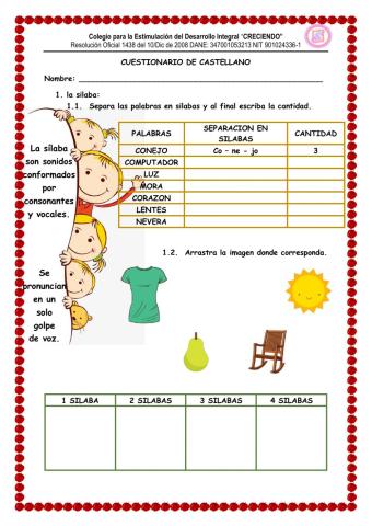 Cuestionario de castellano ii