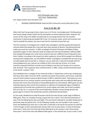 11th-12th Unit 5 test