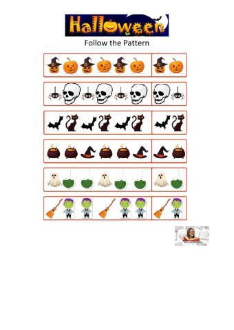 Halloween Follow the pattern