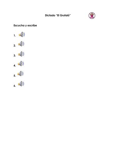Dictado -El Grufaló.- (2)