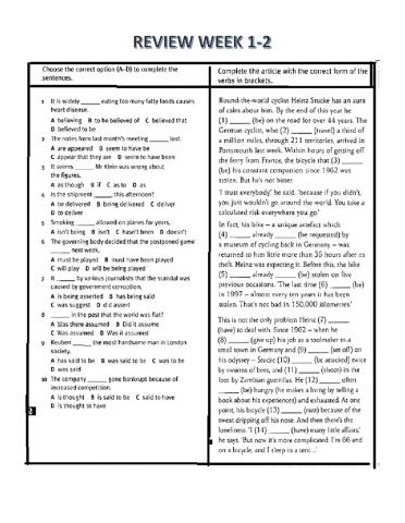 Review 1 passive distancing-perfect aspect