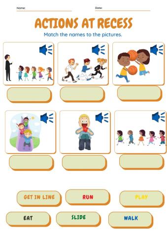 Actions in the recess