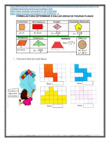 Area de figuras planas y superficie
