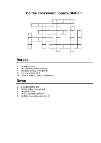 Crossword Live in Space