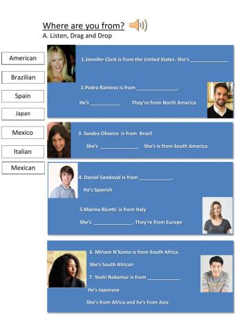 Nationalities, Numbers, Verb to be