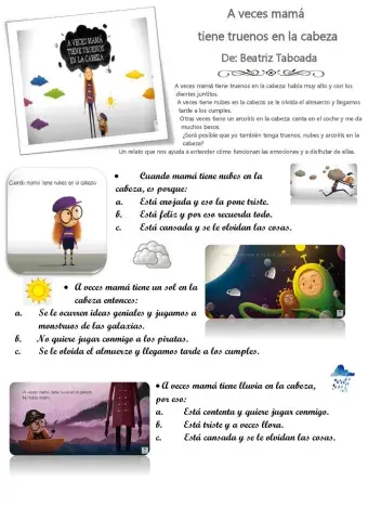 A veces mamá tiene truenos en la cabeza