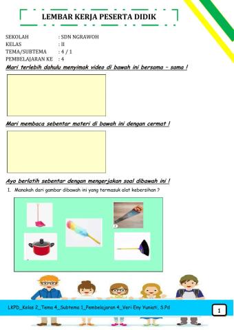 Lkpd kelas 2 tema 4