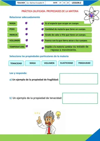 Propiedades de la materia