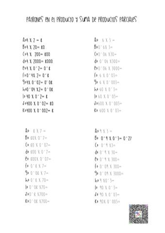 Abn cálculo mental y operaciones con producto