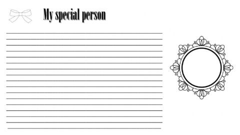 Junior 4. My special person.