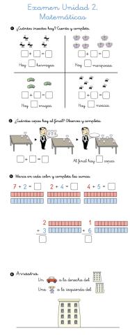 Unidad 2. Matematicas Primero