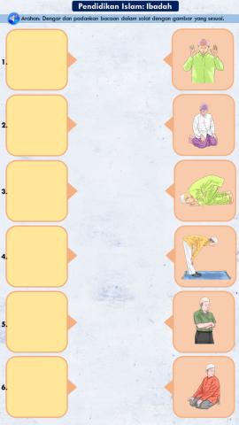 Dengar dan Padankan Bacaan dengan Perlakuan Solat