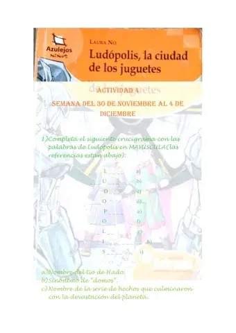 Ludópolis, la ciudad de los juguetes actividad 4 parte 1