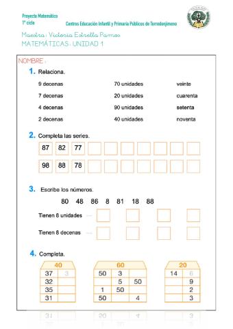 Repaso unidad 1 mates