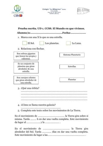 Prueba de evaluación.