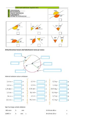 Angeluak eta magnitudeak