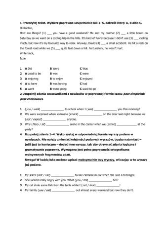 Grammar test kl. 8 u.3b