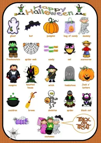 Halloween vocabulary