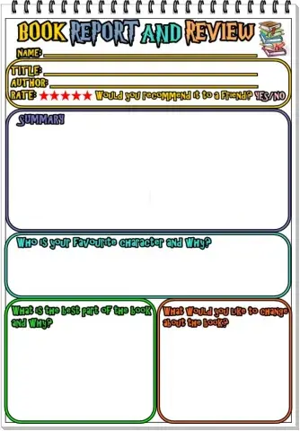 Book report and review