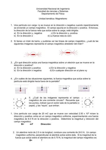 Campo y Fuerza Magnética