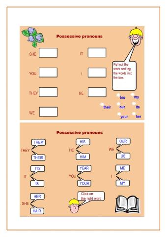 Possessive pronouns