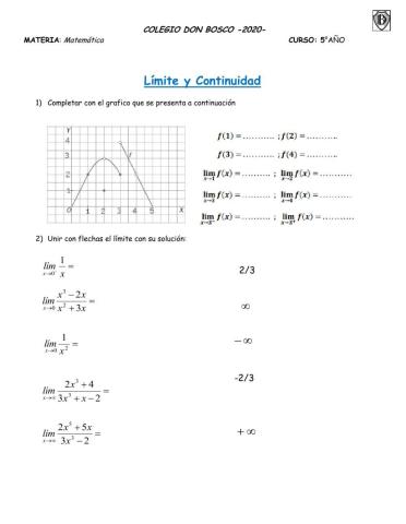 Límite y continuidad