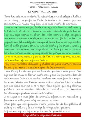 Comprensión lectora 3º EP 04 Descripción personas