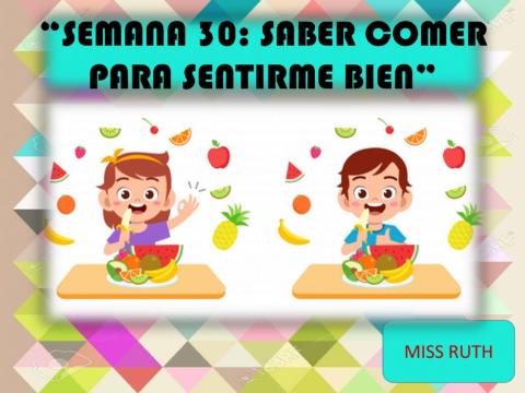 Saber comer para sentirme bien