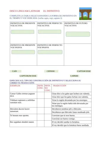 Latín Infinitivo