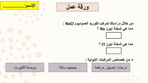 المركبات الايونية