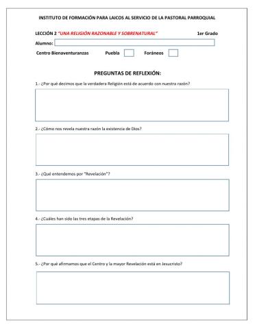 Preguntas Lección 2