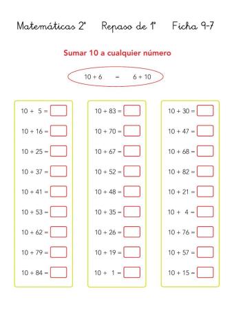 Cálculo. Problemas con suma