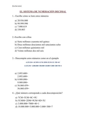 Los números naturales