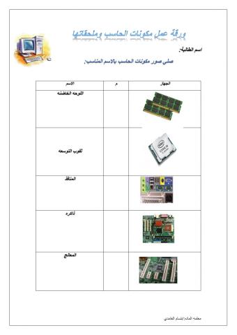 مكونات الحاسب